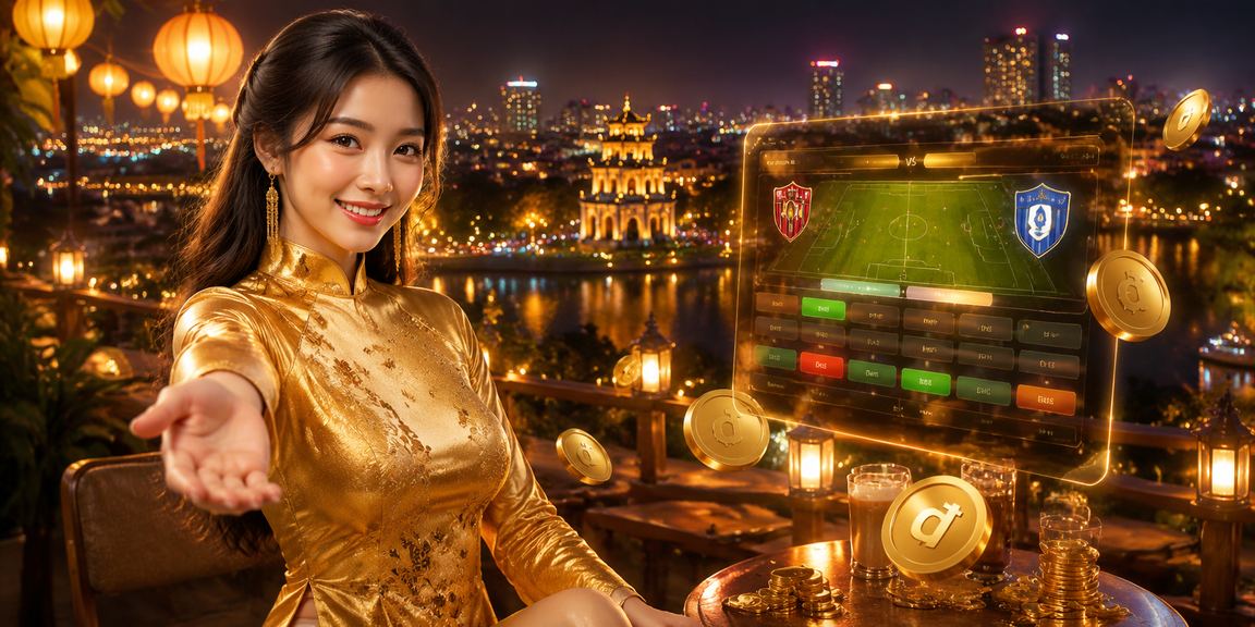 Người dùng Hà Nội trong tà áo dài truyền thống trải nghiệm dịch vụ cá cược trực tuyến